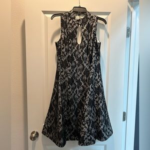 Jax Black and Cream Lace Dress